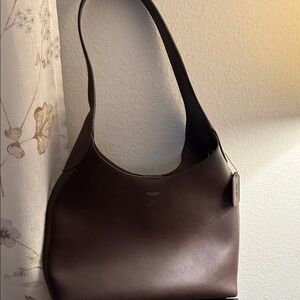 Coach Brooklyn Dark Brown Leather Shoulder Bag 28..